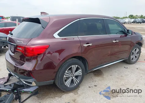 2017 Acura Mdx from USA, damaged, VIN 5FRYD3H37HB012388